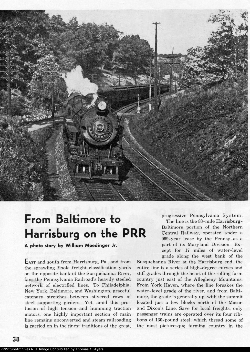 "From Baltimore To Harrisburg," Page 38, 1944